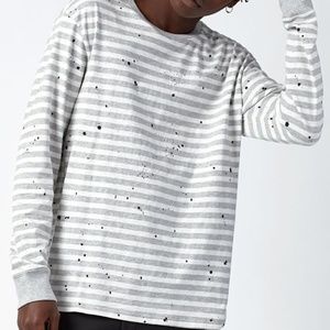 WANT TO BUY (WTB) Pacsun Striped Splatter LS Shirt